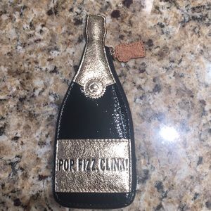 Kate Spade champagne bottle coin purse NWOT